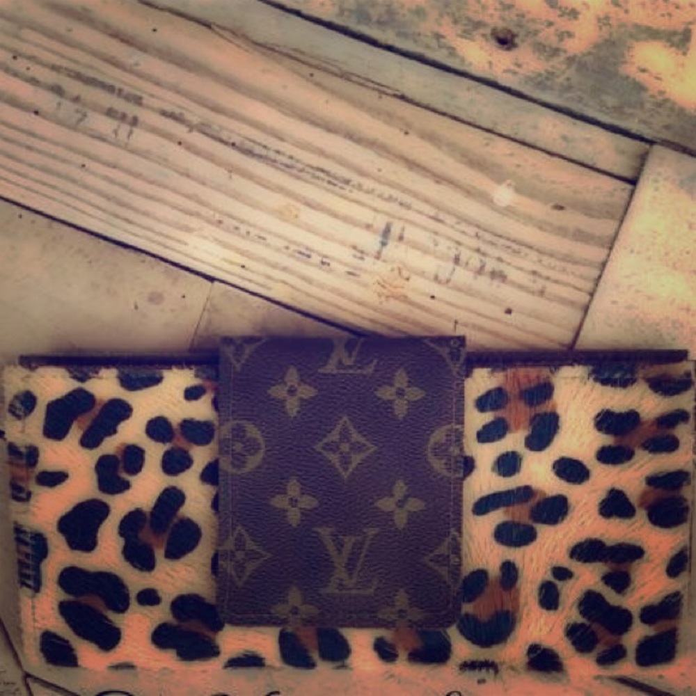 Upcycled Louis Vuitton Hair Hide Leather Leopard
